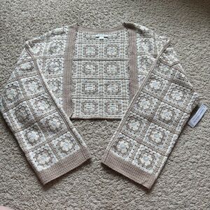 Women's Beige Patterned Sweater